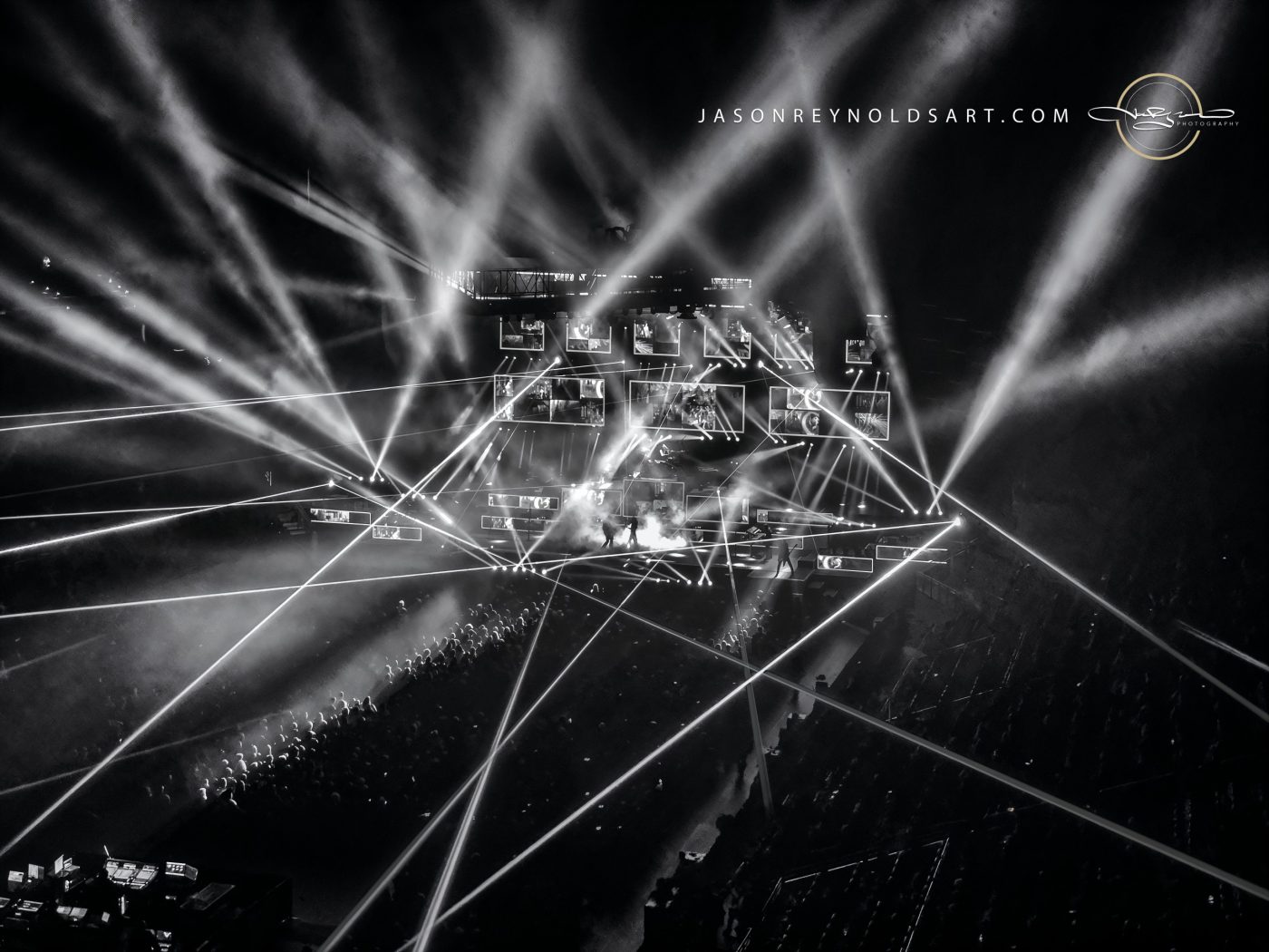 Concert Lightshow at Climate Pledge Arena, Seattle