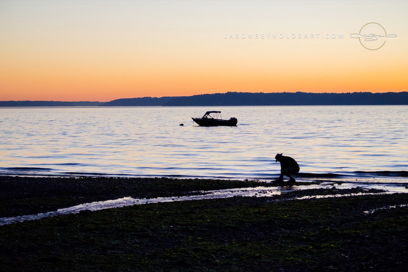 Des Moines — Woodmont Beach Silhouette at Sunset