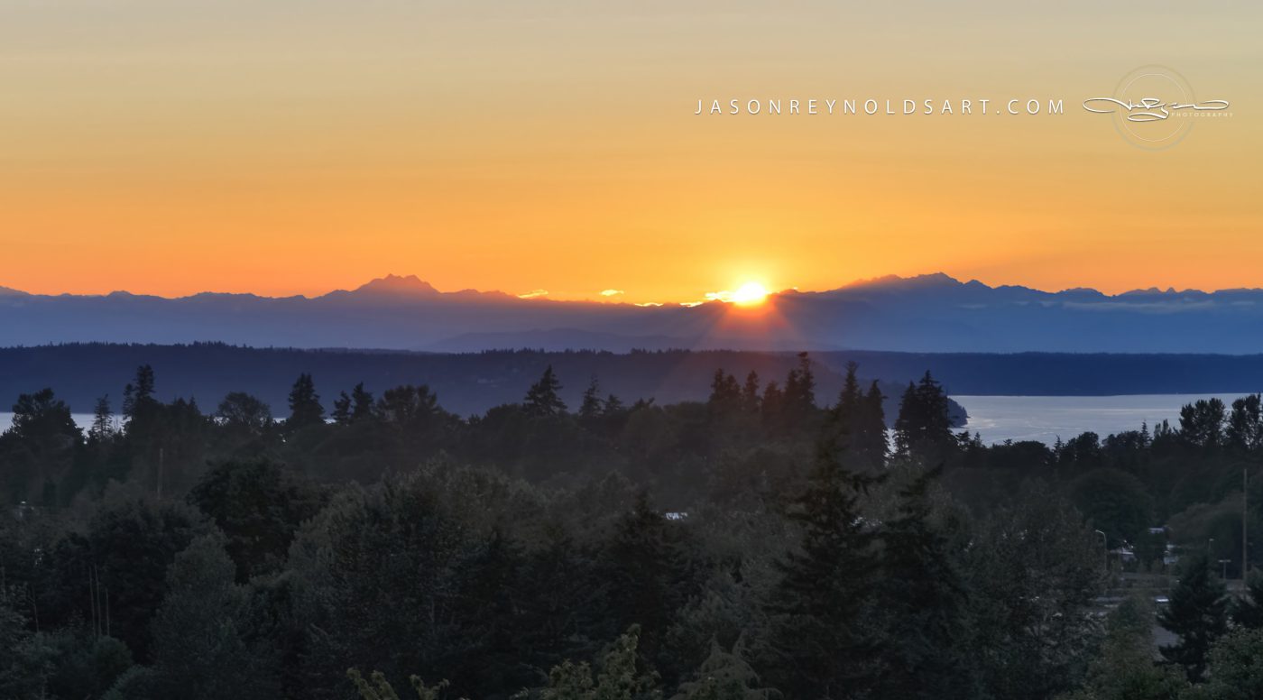 Federal Way Sunrise Over Redondo and Puget Sound