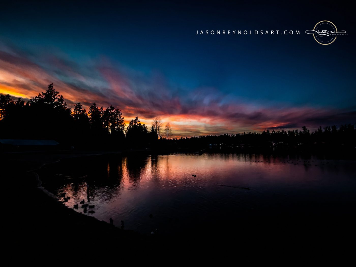 Federal Way — Sunset at Steel Lake