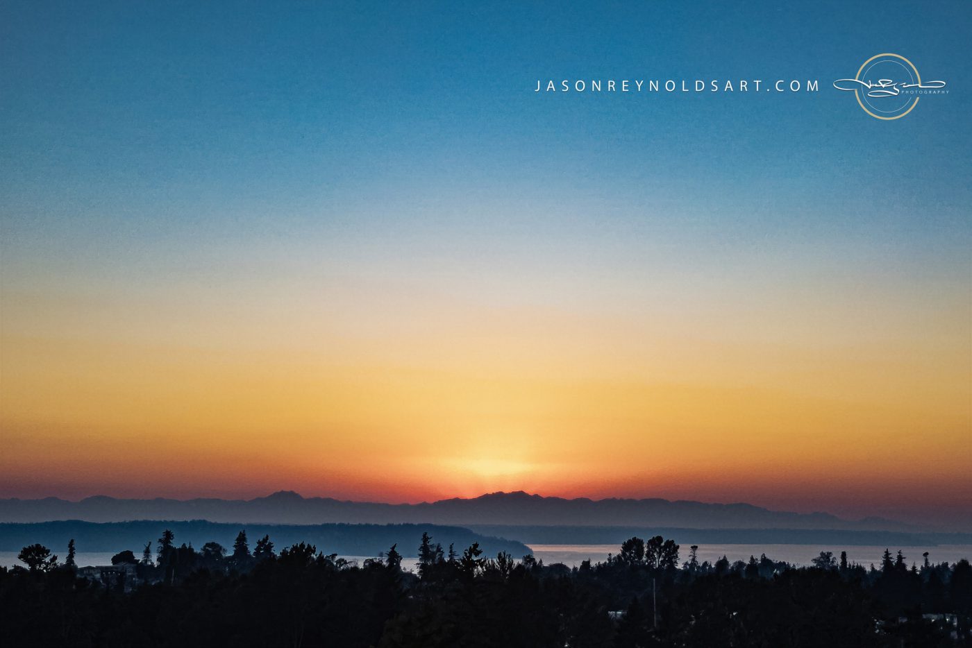 Federal Way Sunset over Puget Sound and the Olympic Mountains
