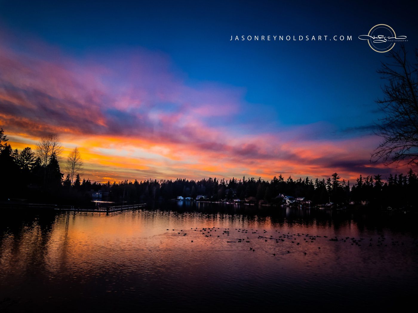 Federal Way — Sunset Over Steel Lake