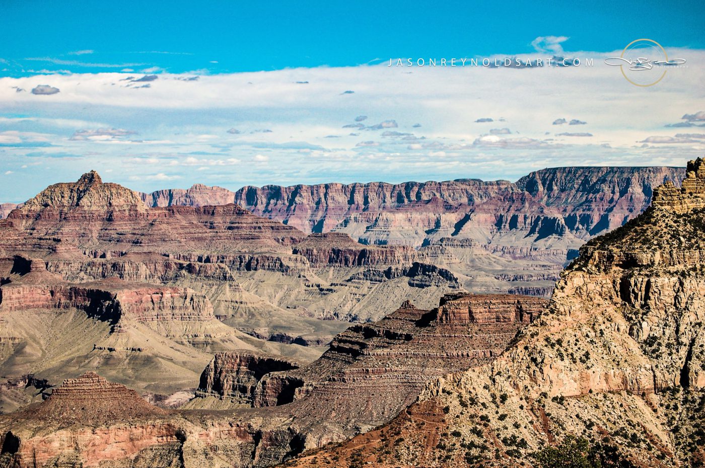 Grand Canyon — Layered Cliffs and Distant Buttes