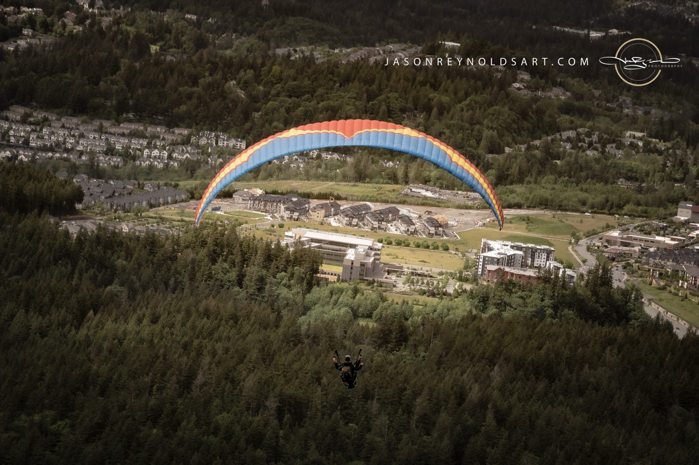 Issaquah Paraglider Over Poo Poo Point