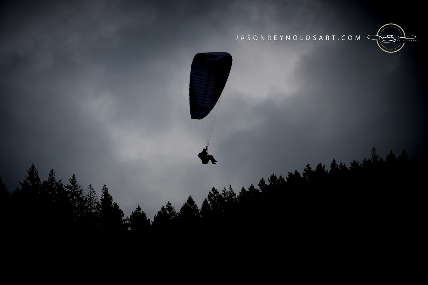 Issaquah Paraglider over Poo Poo Point Ridge