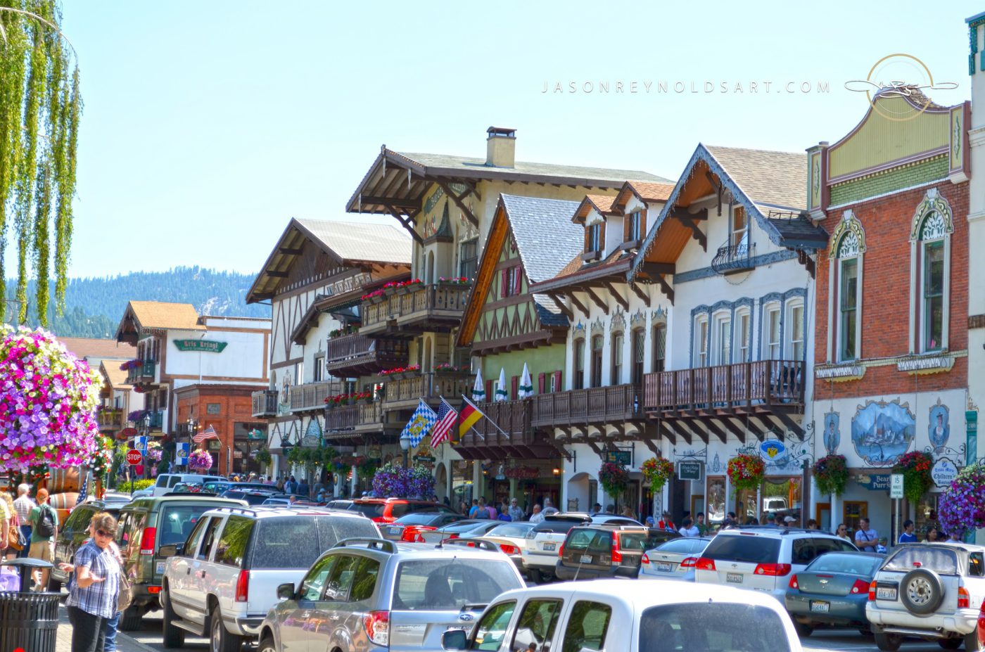 Leavenworth Main Street — Bavarian-Style Storefronts