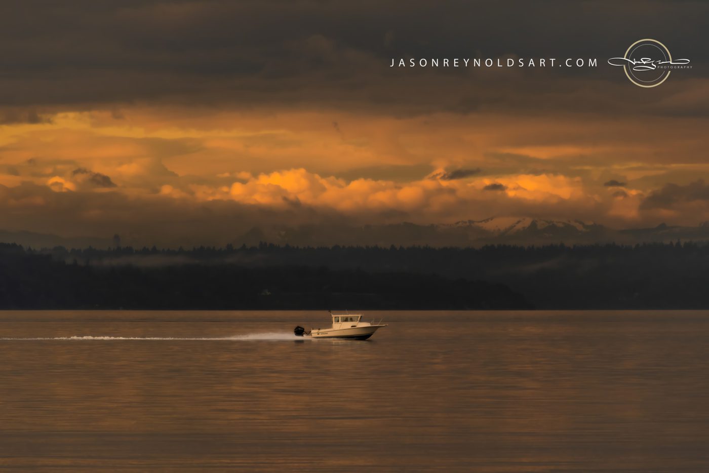 Motorboat on the Bay — Tacoma