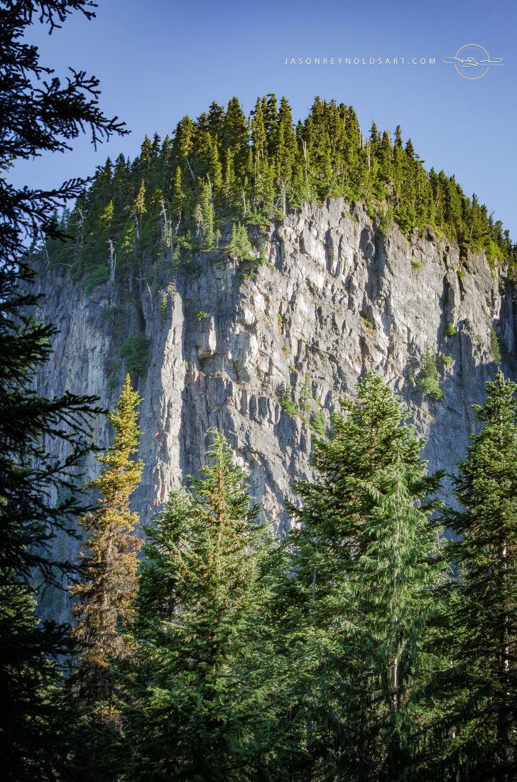 North Bend — Mount Si Cliff and Fir Forest