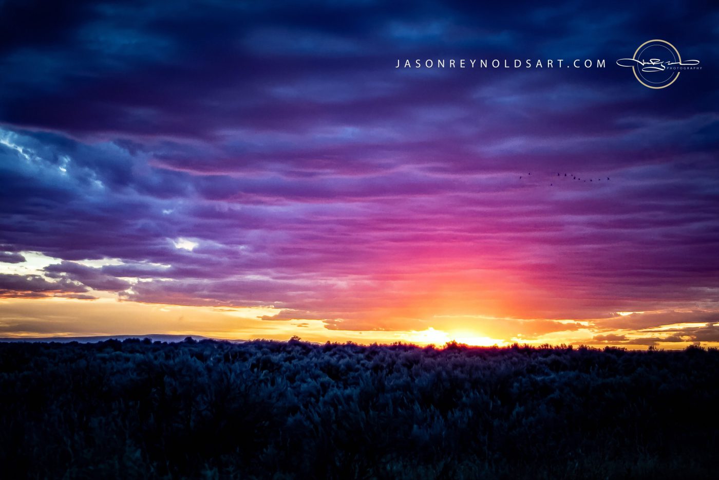 Othello Sunset — Magenta Sky Over Sagebrush