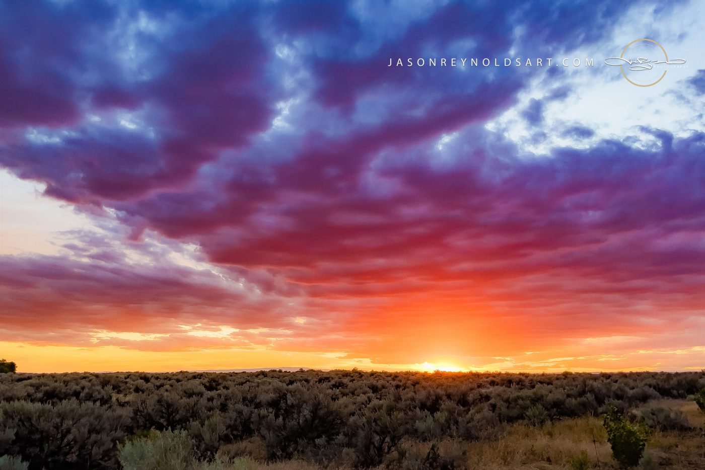 Othello Sunset Over Sagebrush