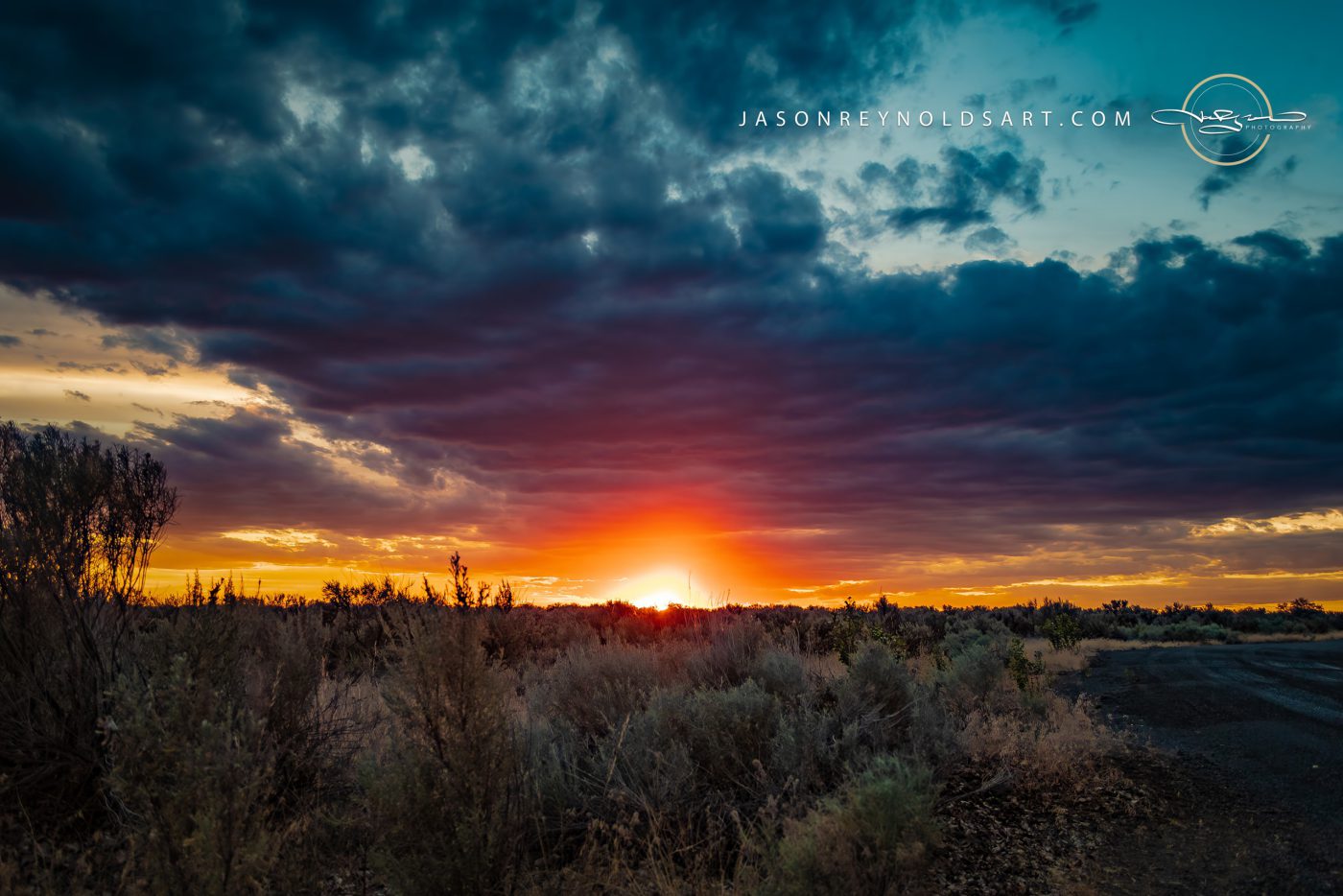 Othello Sunset over Sagebrush Flats