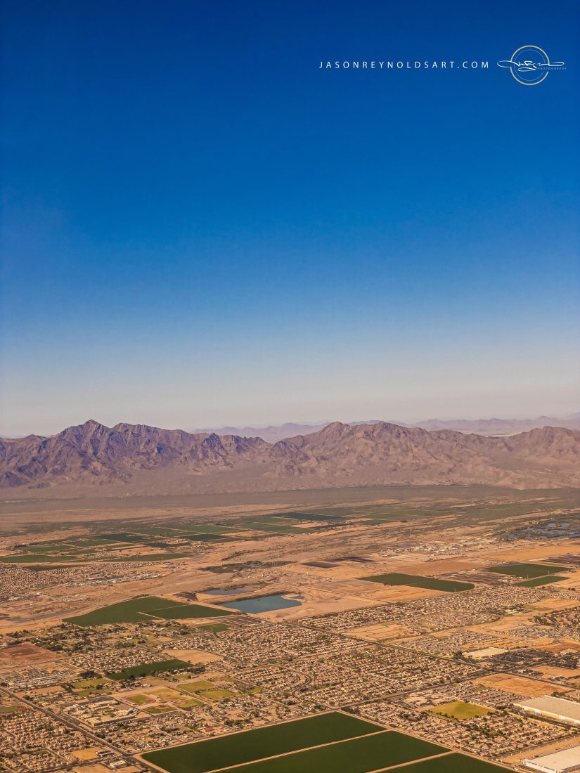 Phoenix Aerial — Estrella Mountains and Valley