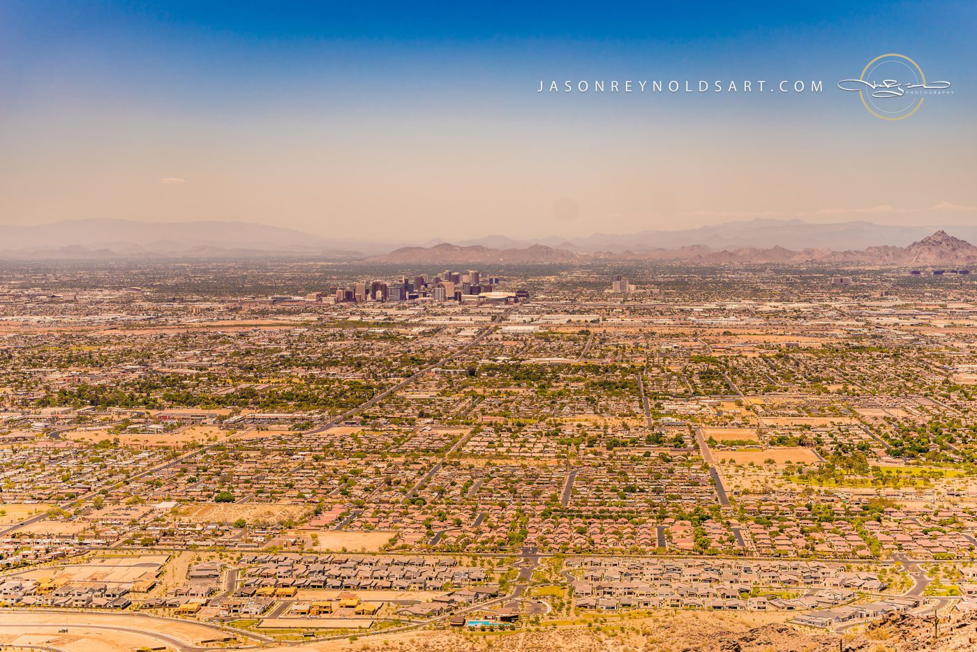 Phoenix valley view from South Mountain