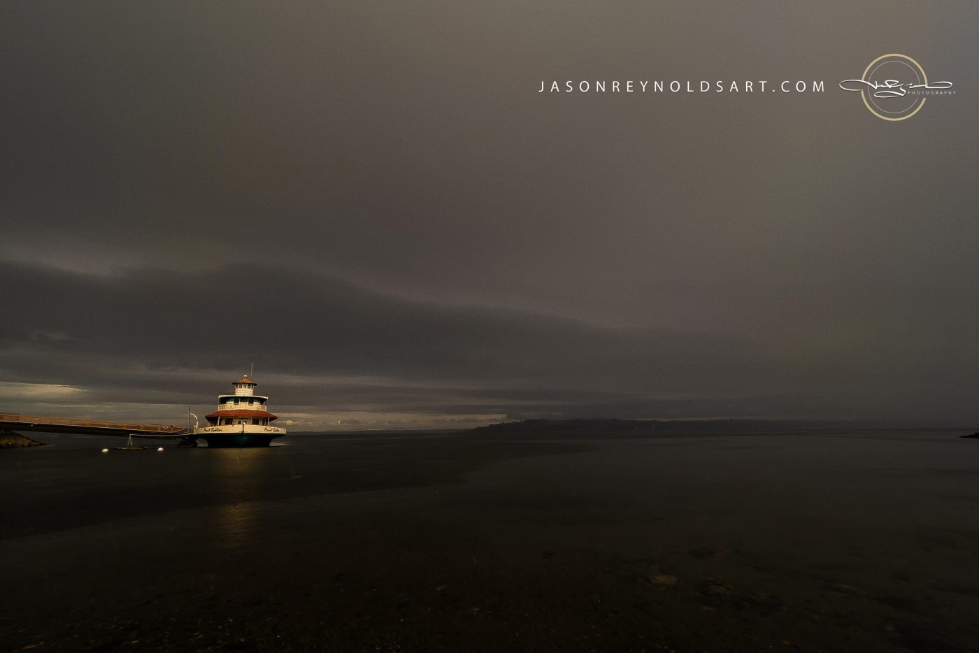 Point Ruston Boat, Tacoma — Moody Low Clouds
