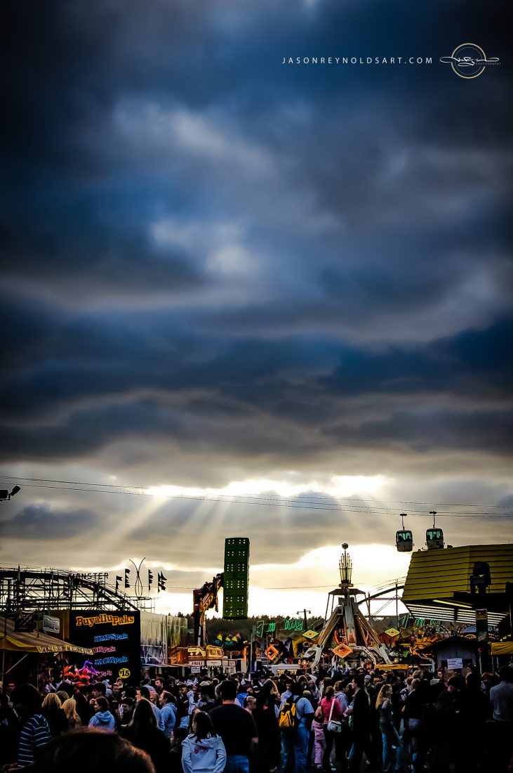 Puyallup Fair Under Dramatic Sky