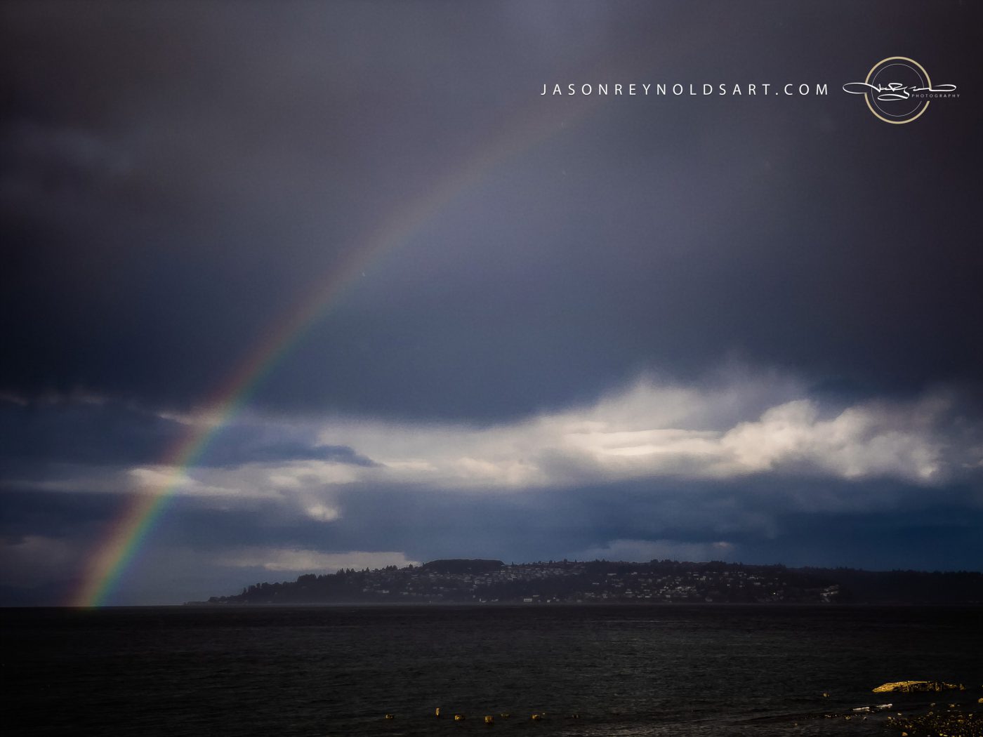 Rainbow Over Tacoma Waterfront