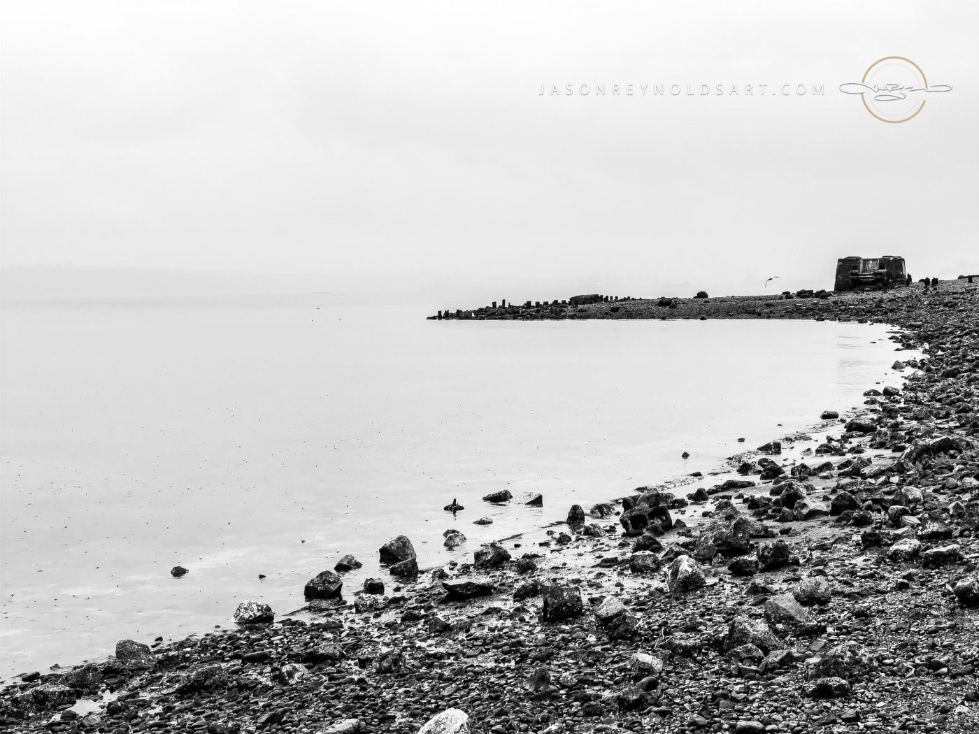 Ruston Shoreline, Washington — Minimalist Seascape