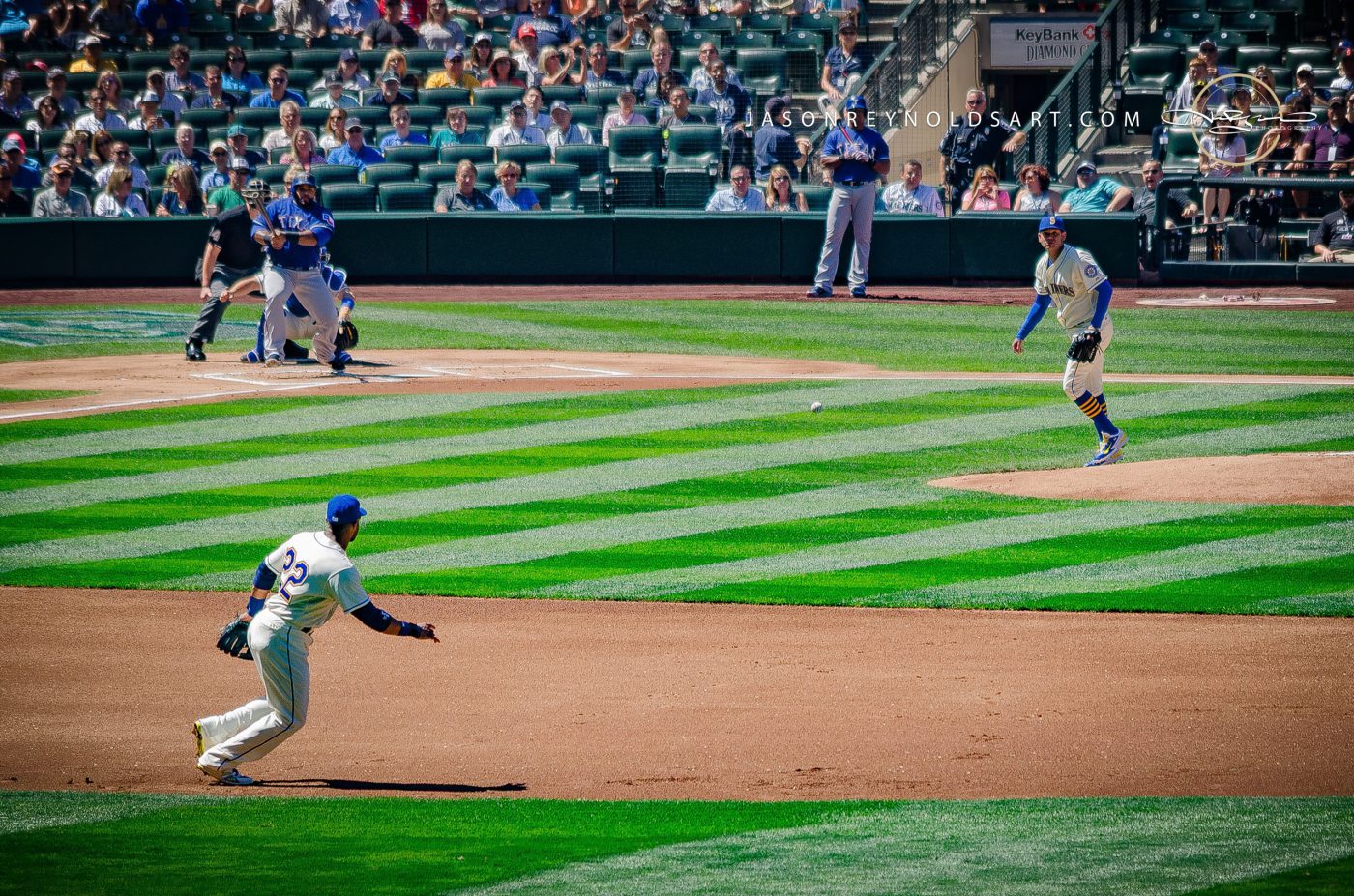 Seattle — Infield Action at T-Mobile Park