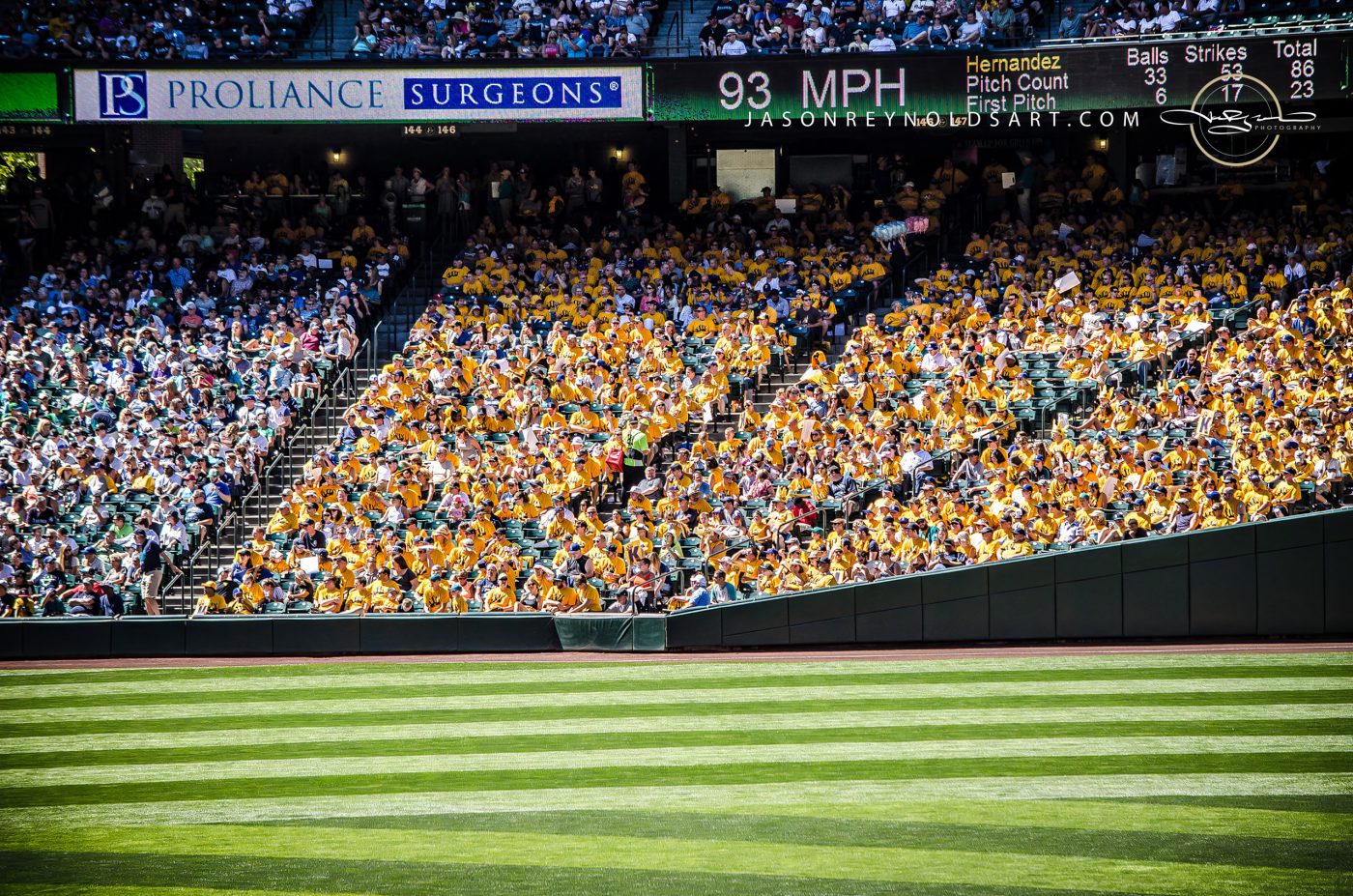 Seattle — T-Mobile Park crowd in the outfield