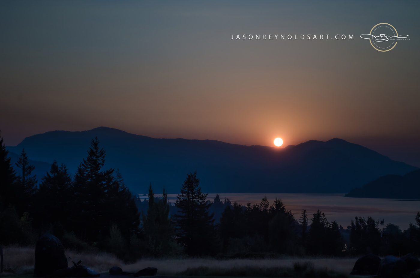 Skamania: Sunset over the Columbia River Gorge