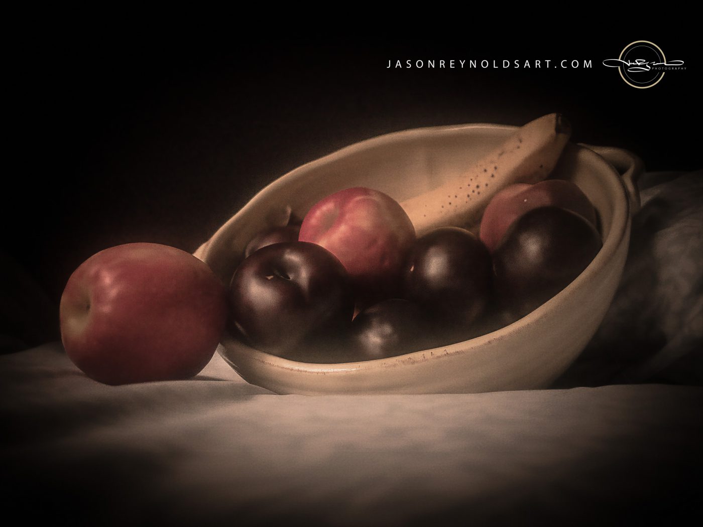 Still Life: Ceramic Bowl of Fruit