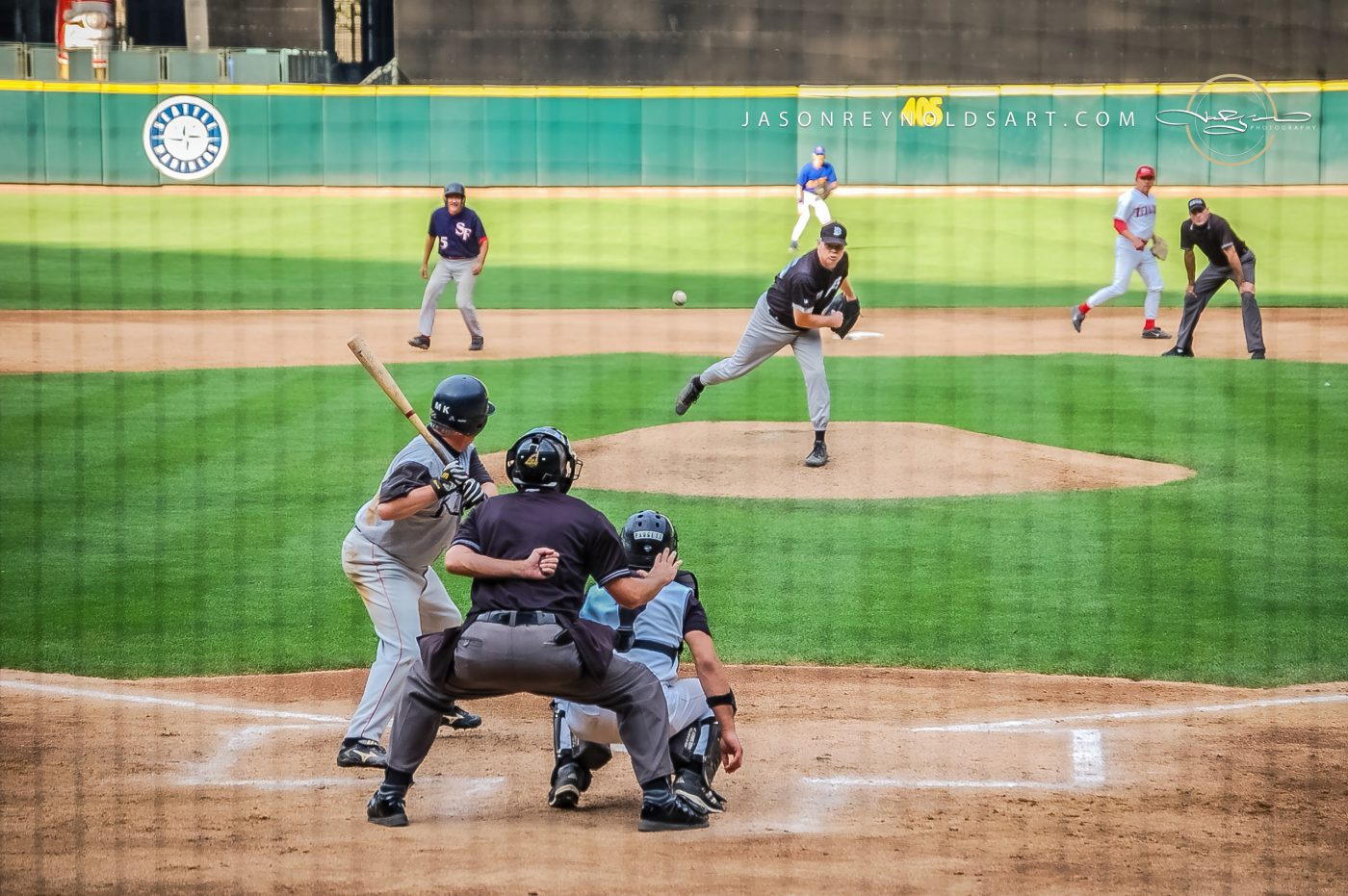 T-Mobile Park: Pitcher Delivering to Batter at Home Plate