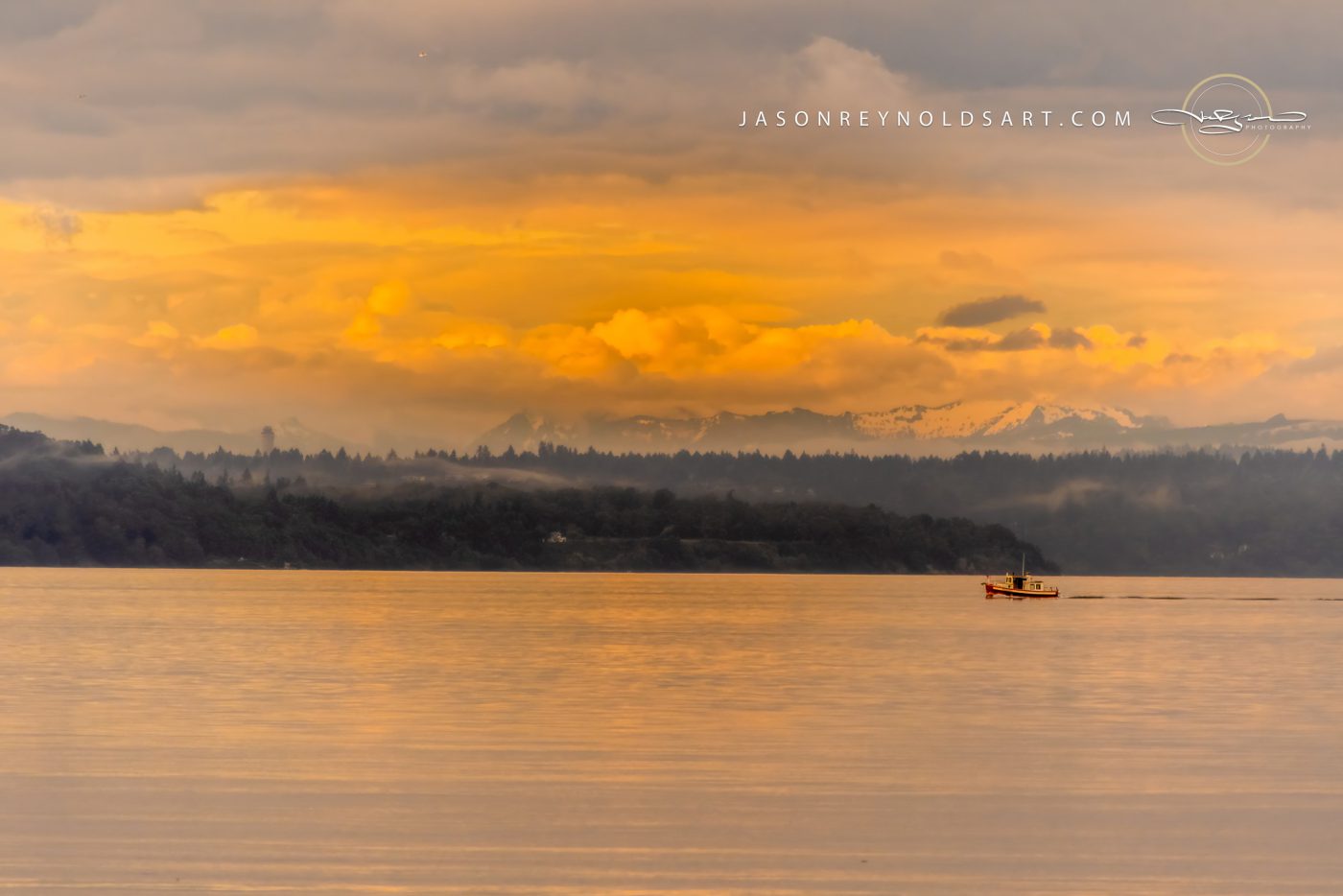Tacoma — Golden Sky Over the Ruston Waterfront
