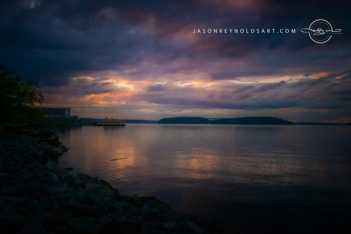 Tacoma Sunset Over Ruston Shoreline