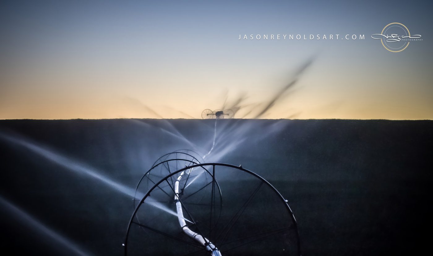Wapato Center-Pivot Irrigation, Mist and Light