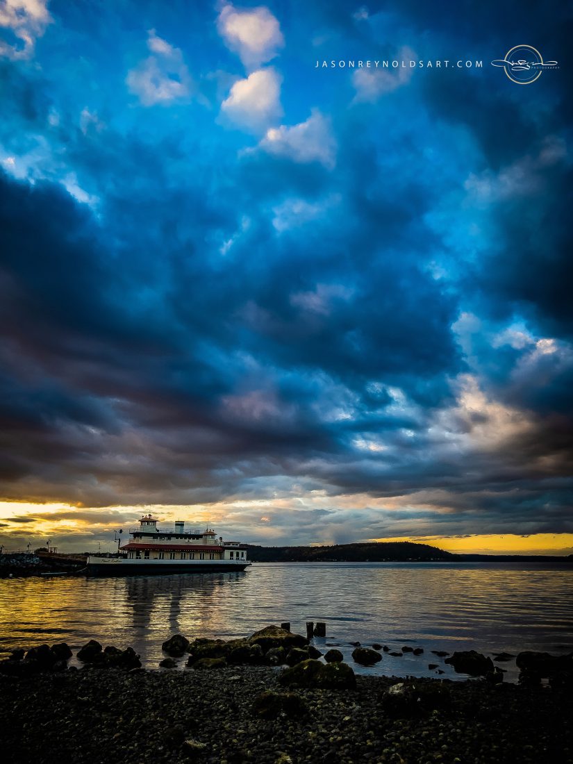 Washington Skies — North End Ferry at Twilight