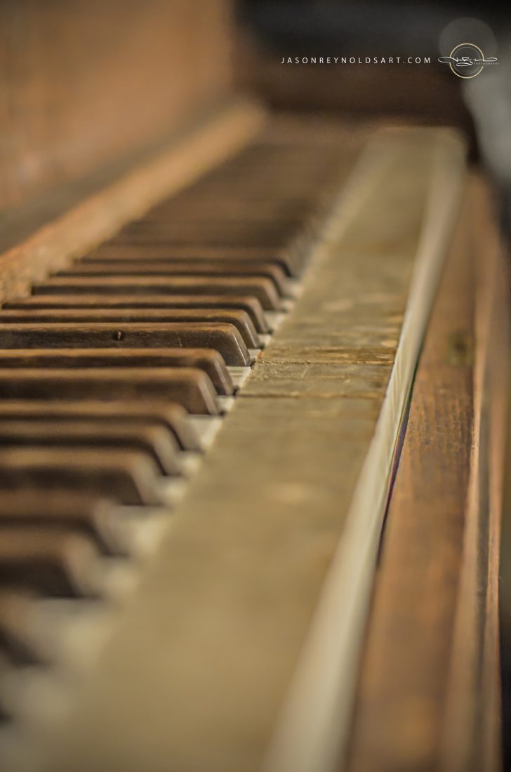 Worn Piano Keys — Side Study